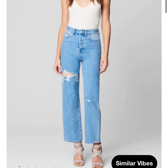 Blank NYC The Baxter Ribcage Straight Leg Jean in Bloom For You SOLD OUT - Picture 1 of 11